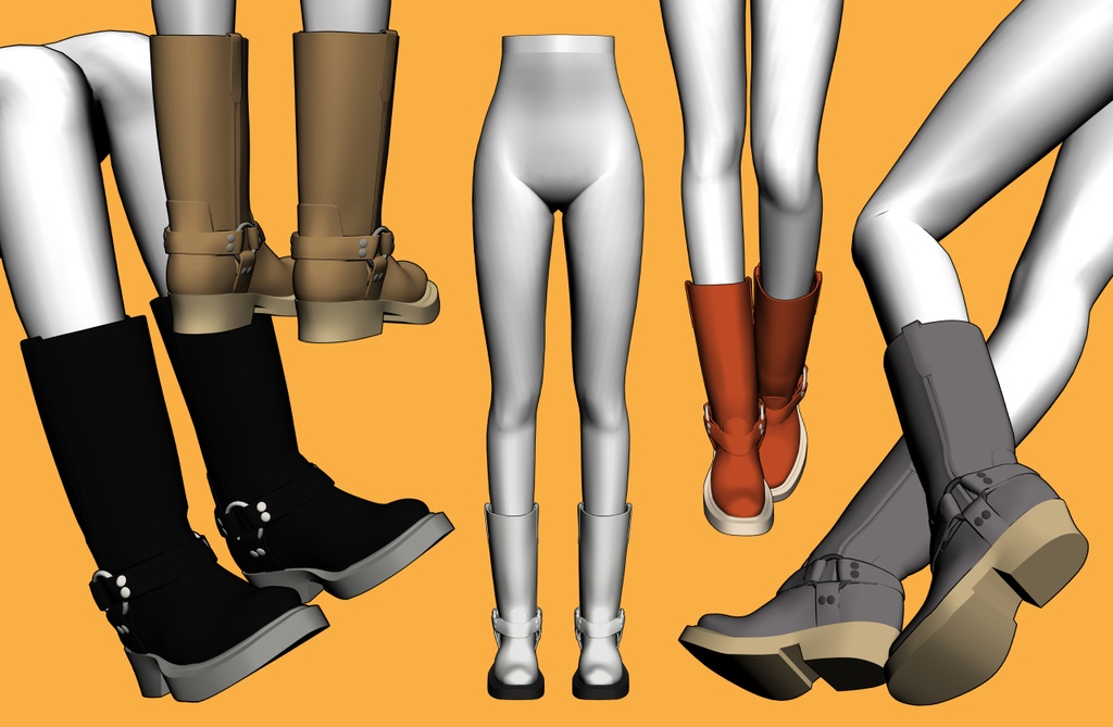 ハーネスブーツ2+下半身