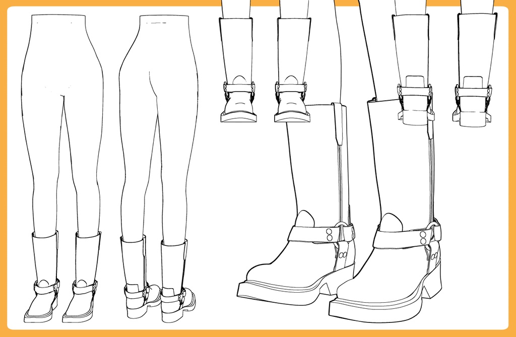 ハーネスブーツ2+下半身