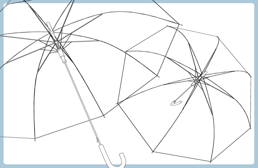 たためる傘