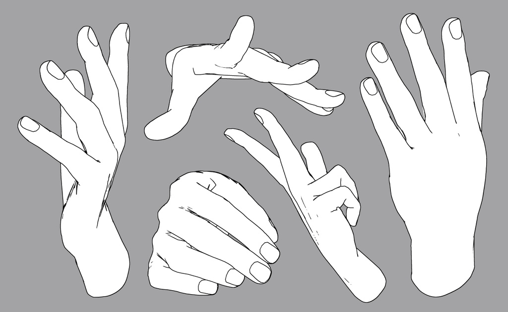 男性の手 リアル