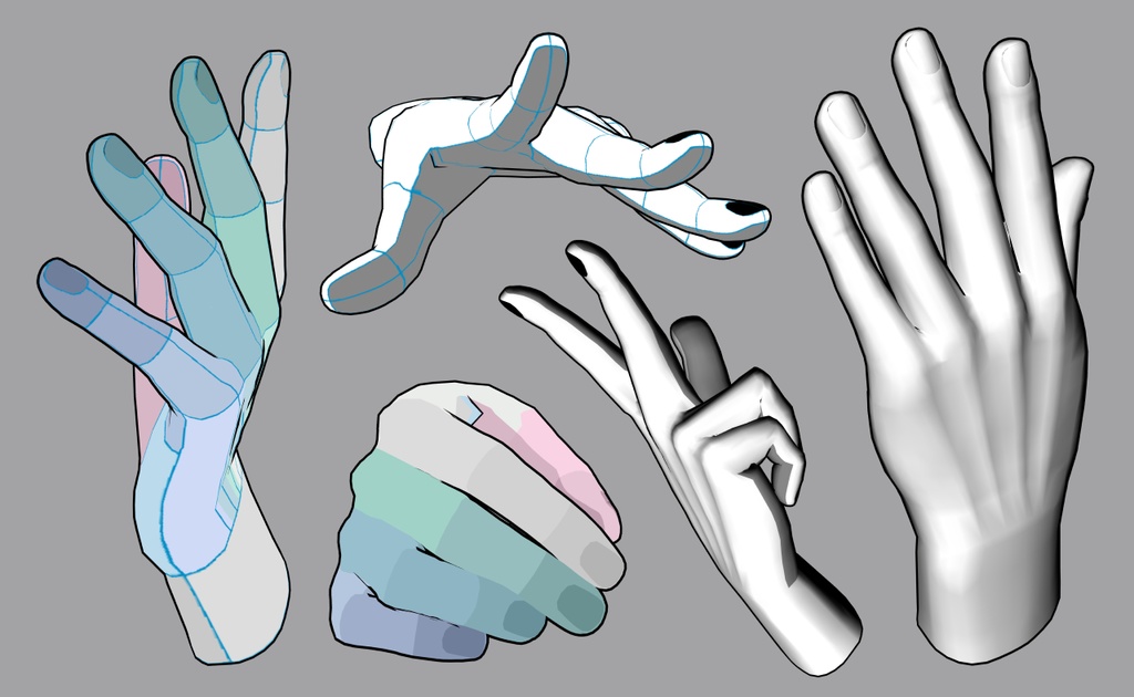 男性の手 リアル