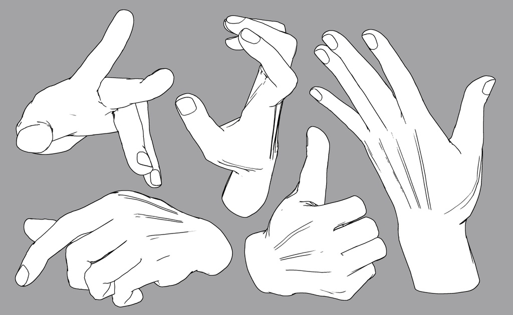 筋張った手 リアル