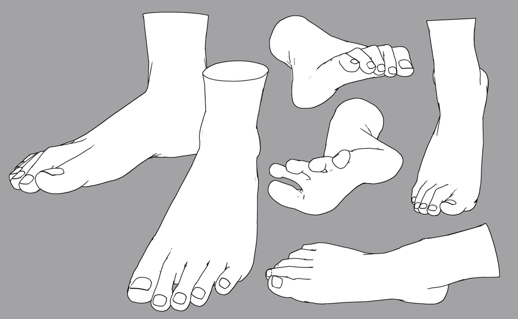 長い指の足 リアル