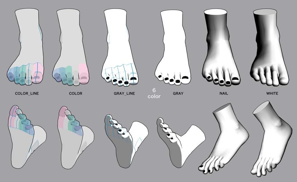 長い指の足 リアル