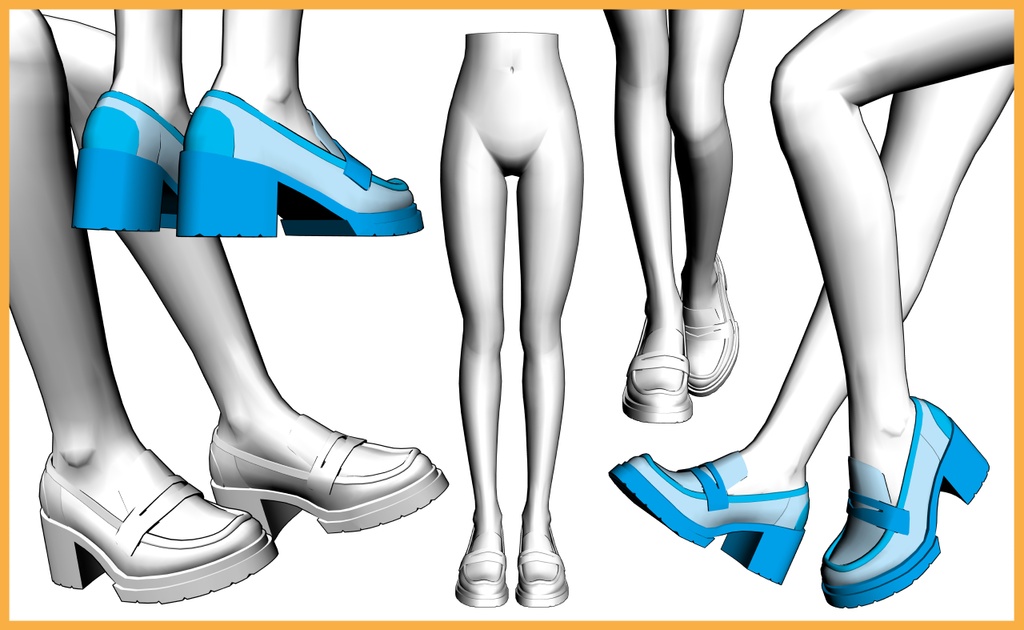 レザーシューズ10+下半身