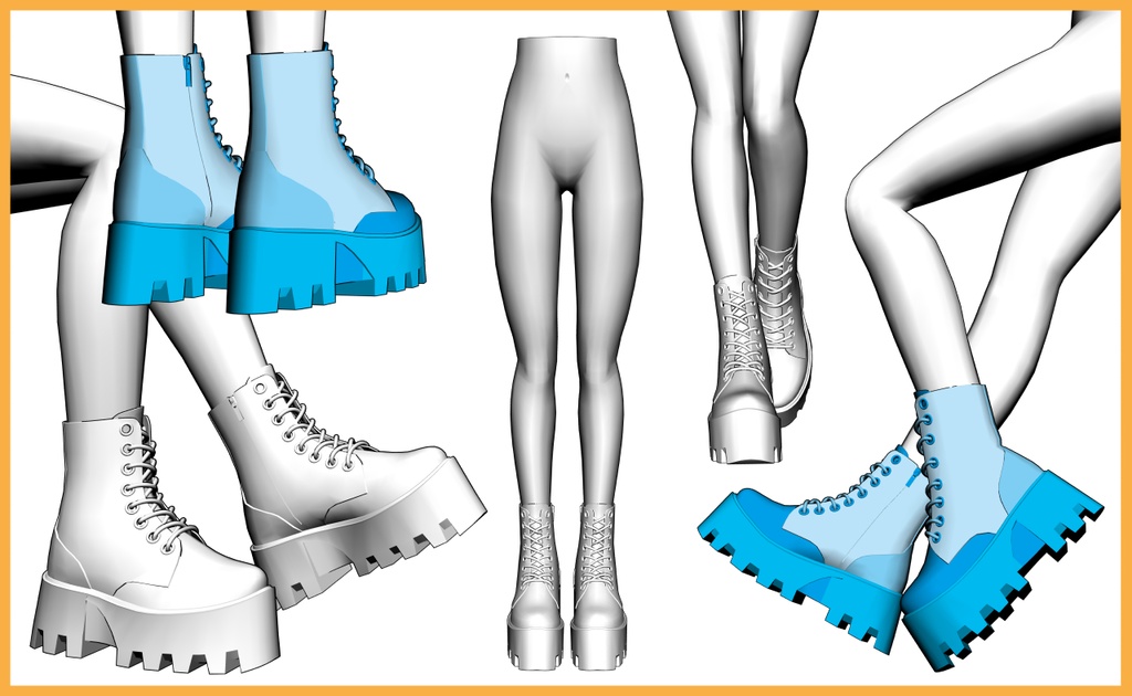 ブーツ33+下半身