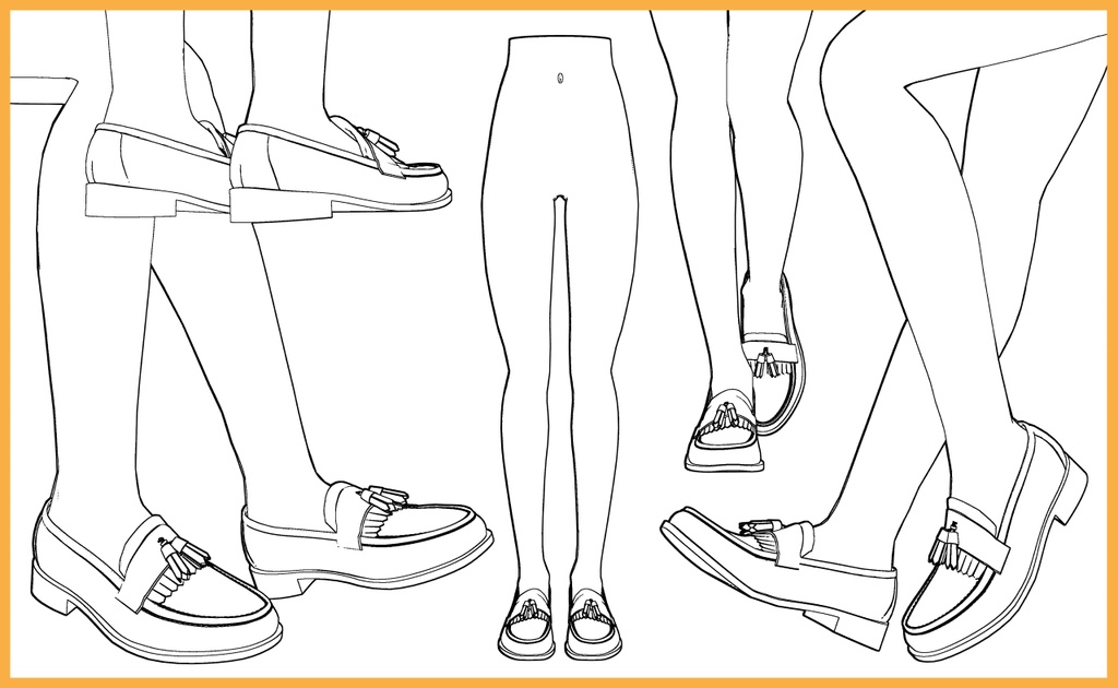 レザーシューズ11+下半身