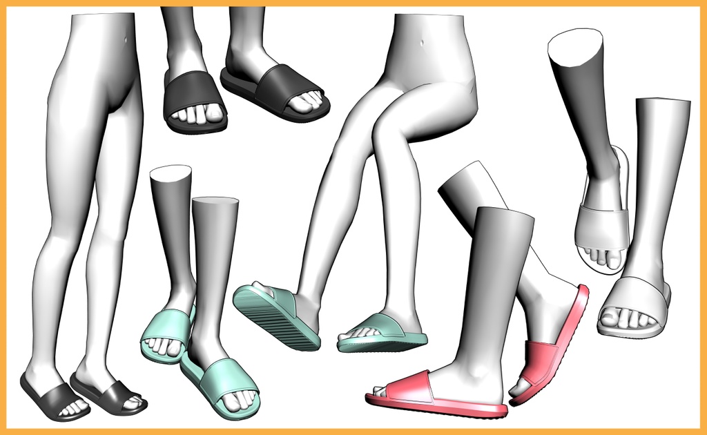 サンダル16+下半身