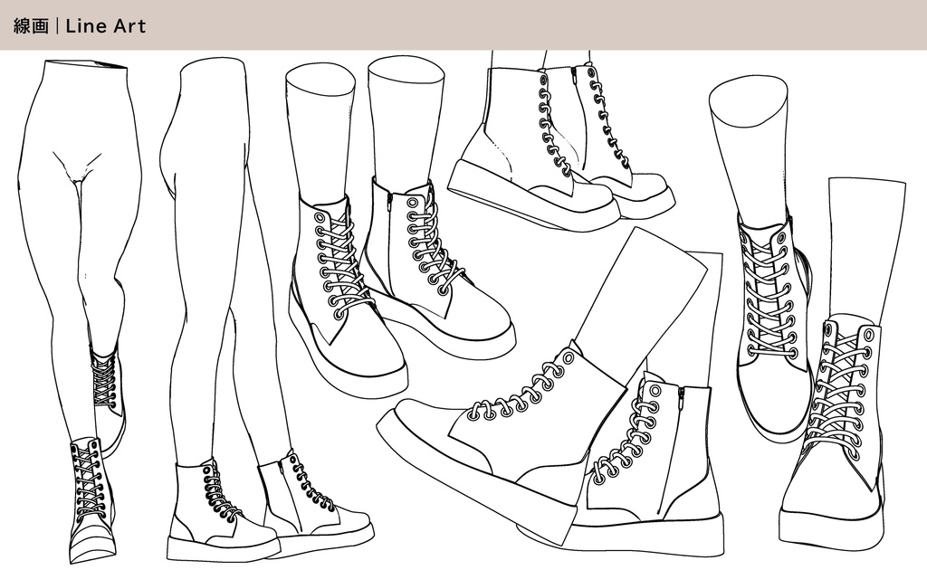 厚底レースアップブーツ 05|BODY