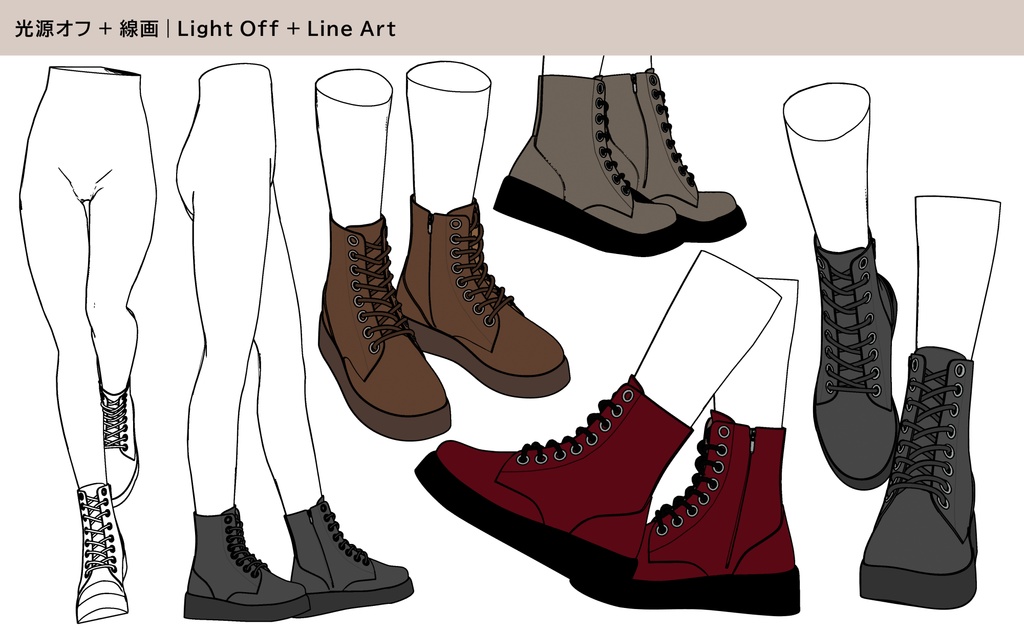 厚底レースアップブーツ 05|BODY