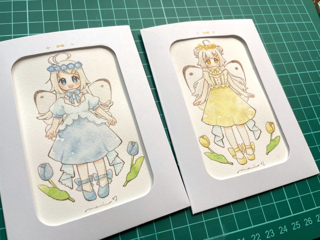 ドローイング💛🩵