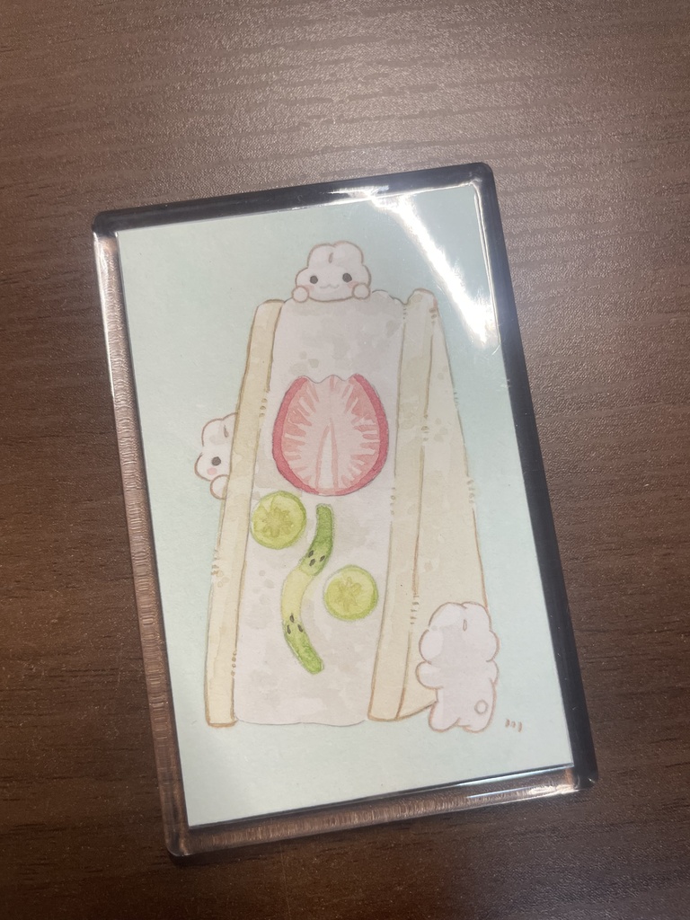 【原画マグネット】フルーツサンドのマグネット