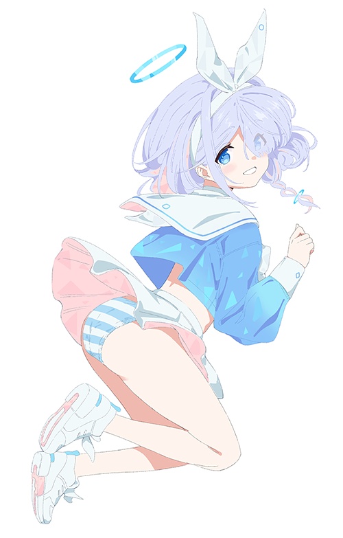 アロナちゃんの縞々ステッカー
