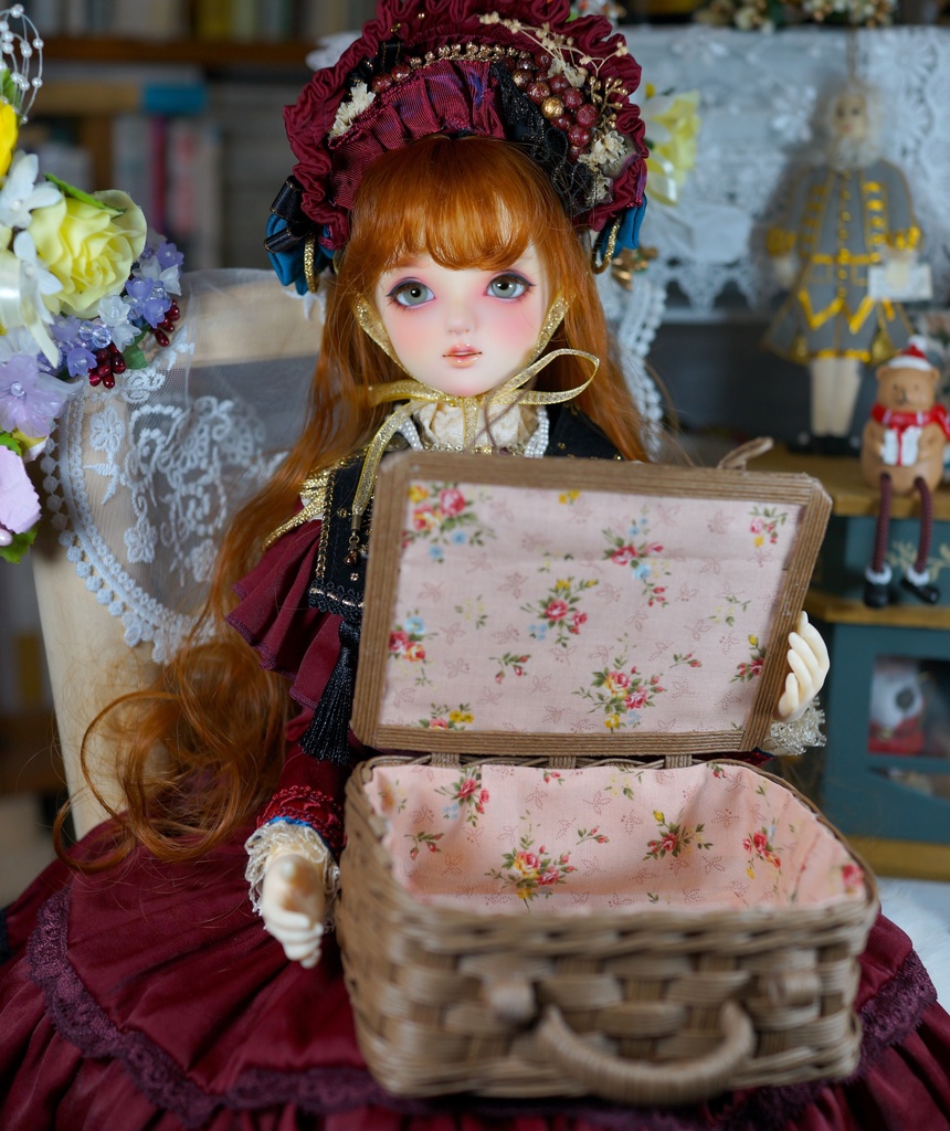 【1/3ドールサイズ】かごトランク