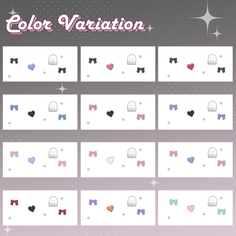 【期間限定無料/Free】おばけヘアアクセセット Ver2