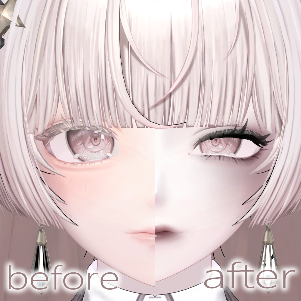 DarkMakeUp texture&blendshape【ルミナ専用】