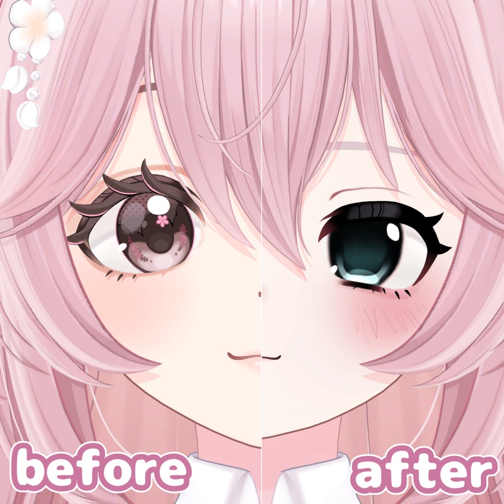 【一部無料】Twilight sick love Eye&MakeUP Texture 【リナシータ専用】blendshape,EyeBrow mask付