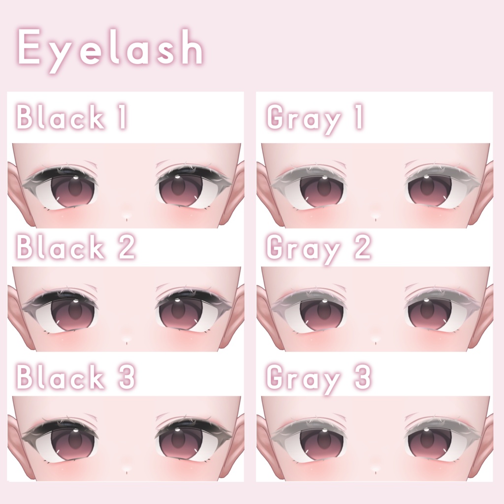 🤍SALE🤍 Makeup texture 2+6color+faceblendshape【kagura】