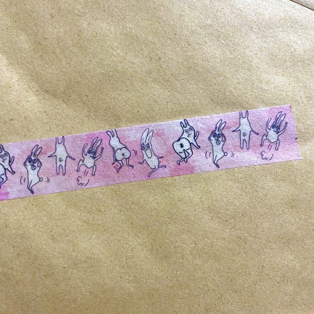 マスキングテープ(ぶっとびウサヂ)