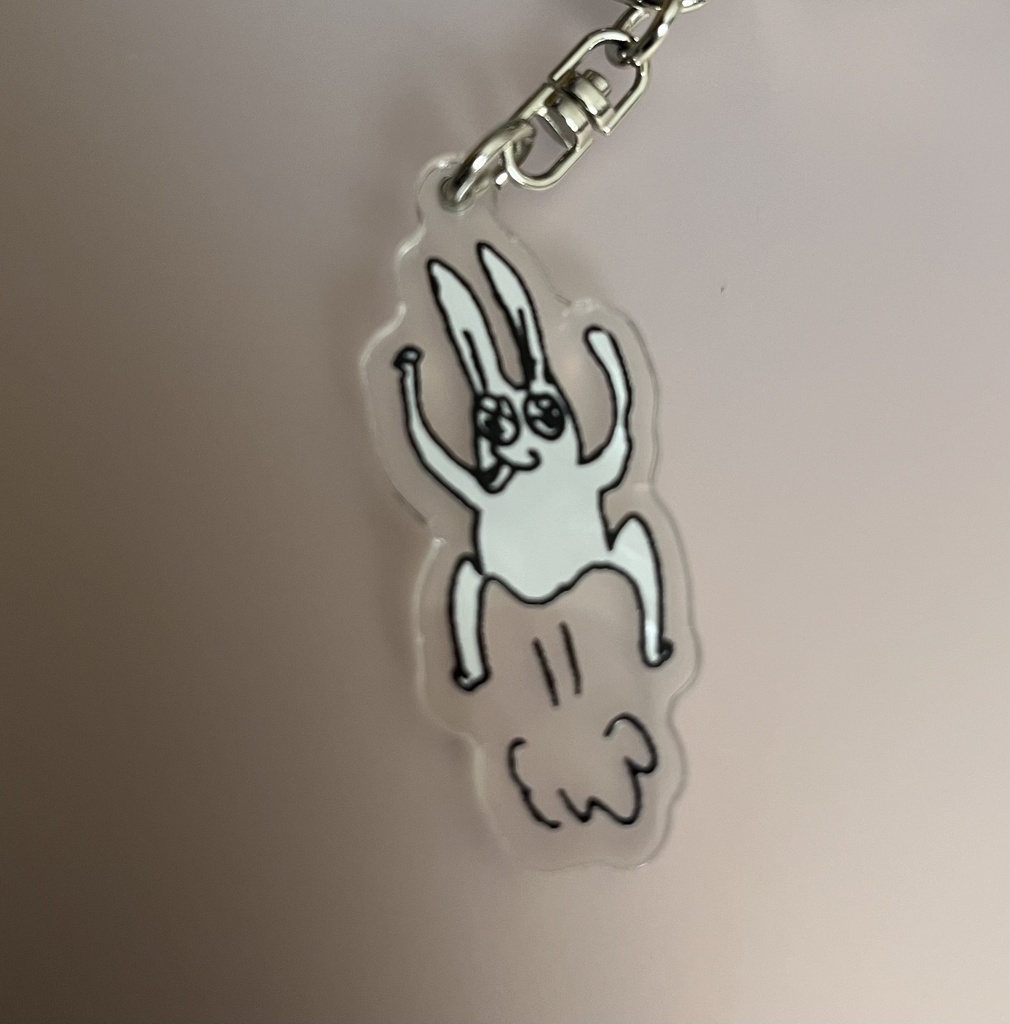 キーホルダー(ぶっとびウサヂ)