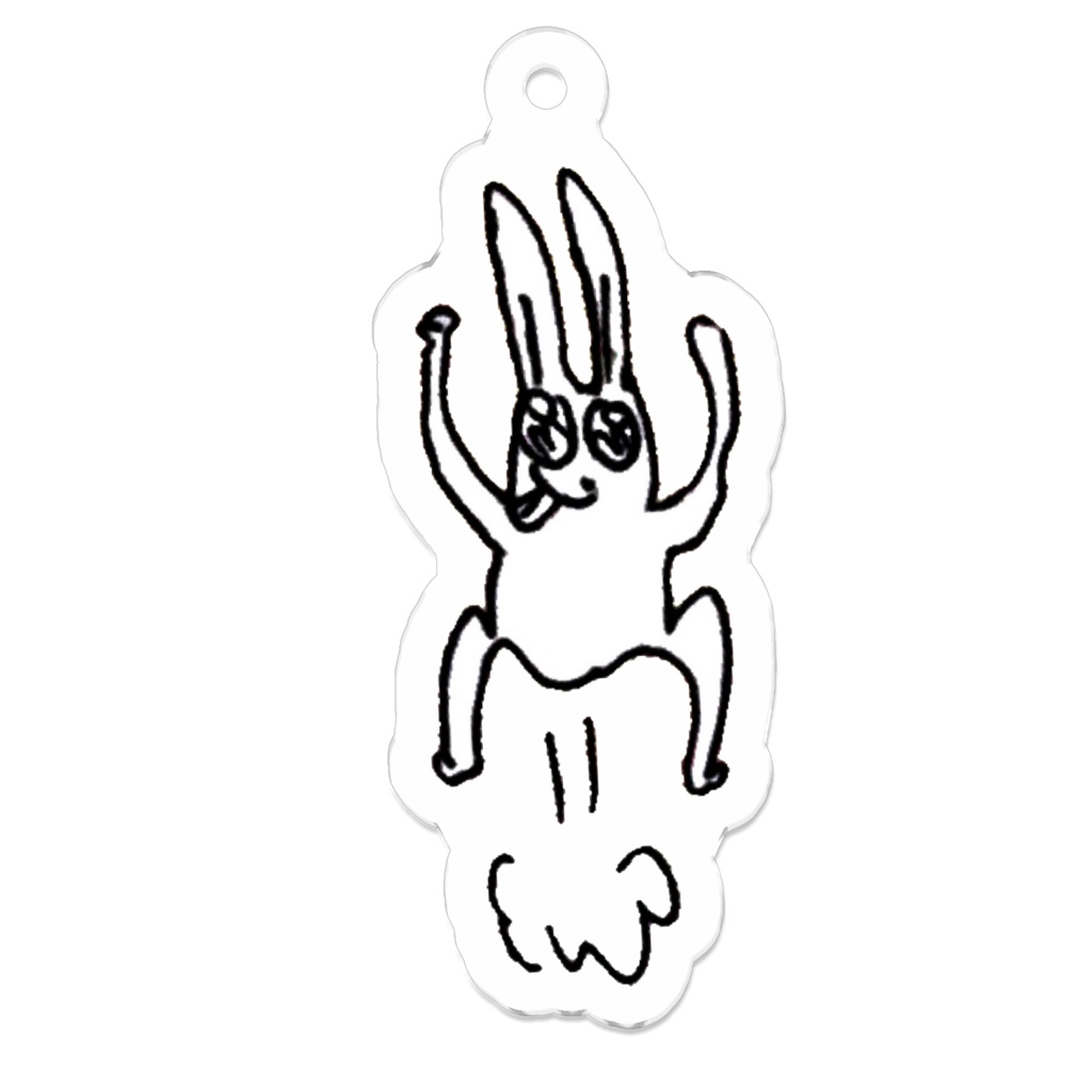 キーホルダー(ぶっとびウサヂ)