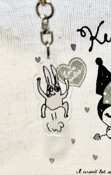 キーホルダー(ぶっとびウサヂ)
