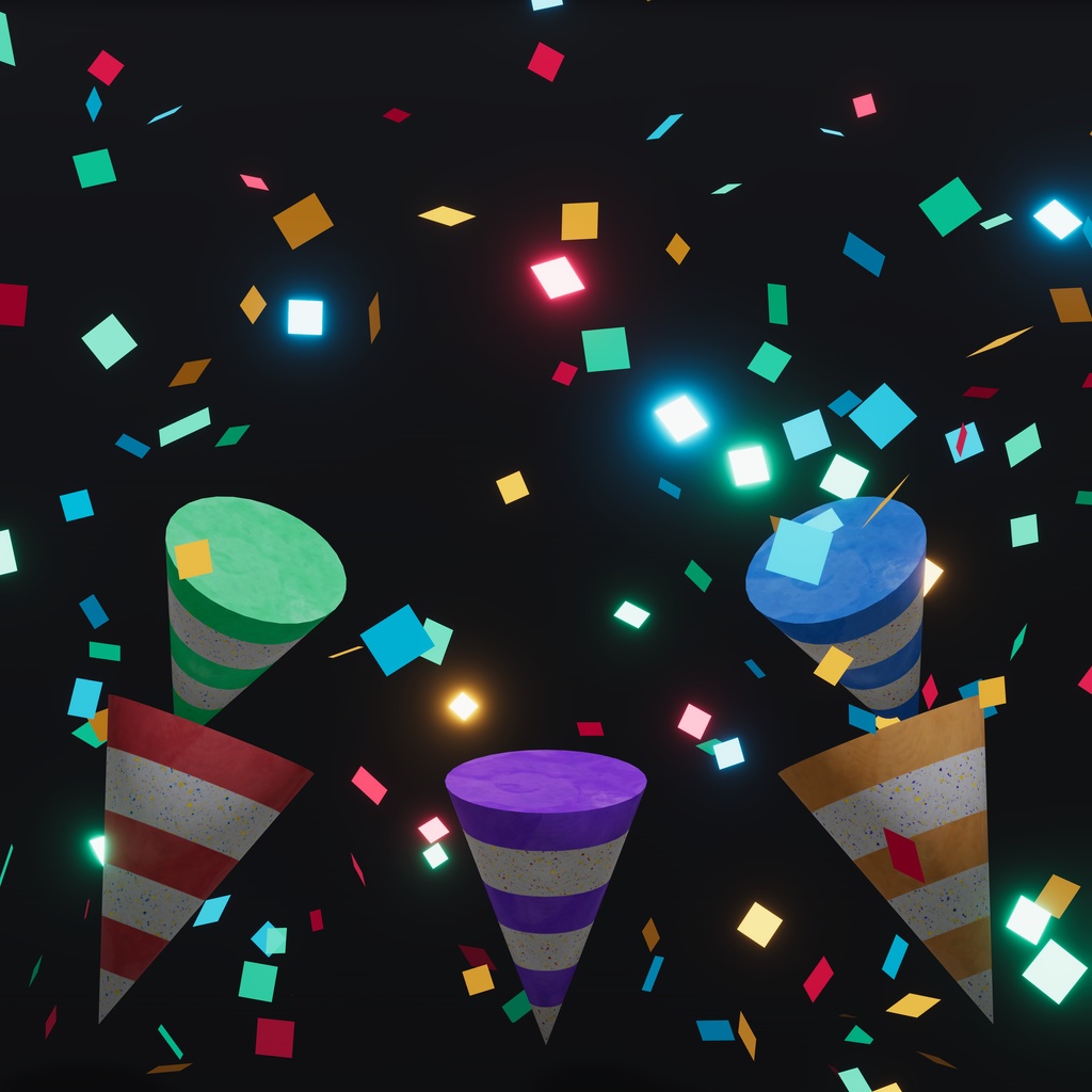 Confetti Particles / 紙吹雪パーティクル