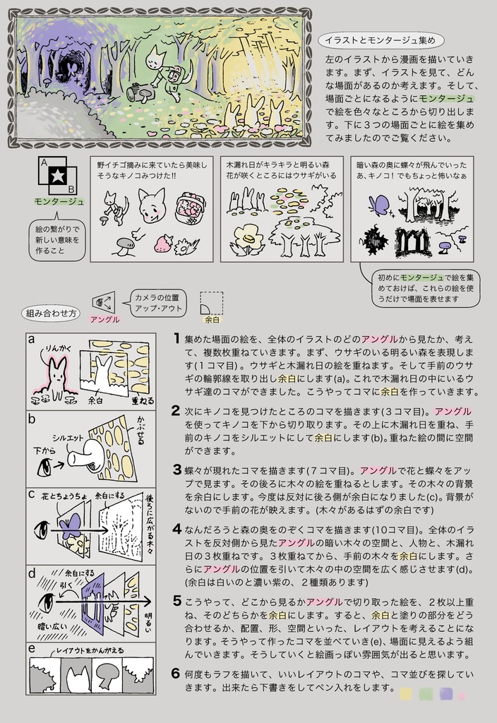 この漫画の描き方説明します!【1枚のイラストから漫画を描く】