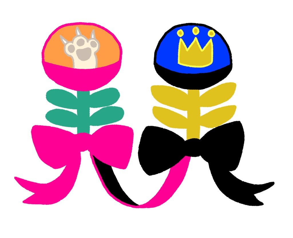 おわんの花(ミルクとドロップのモチーフ)