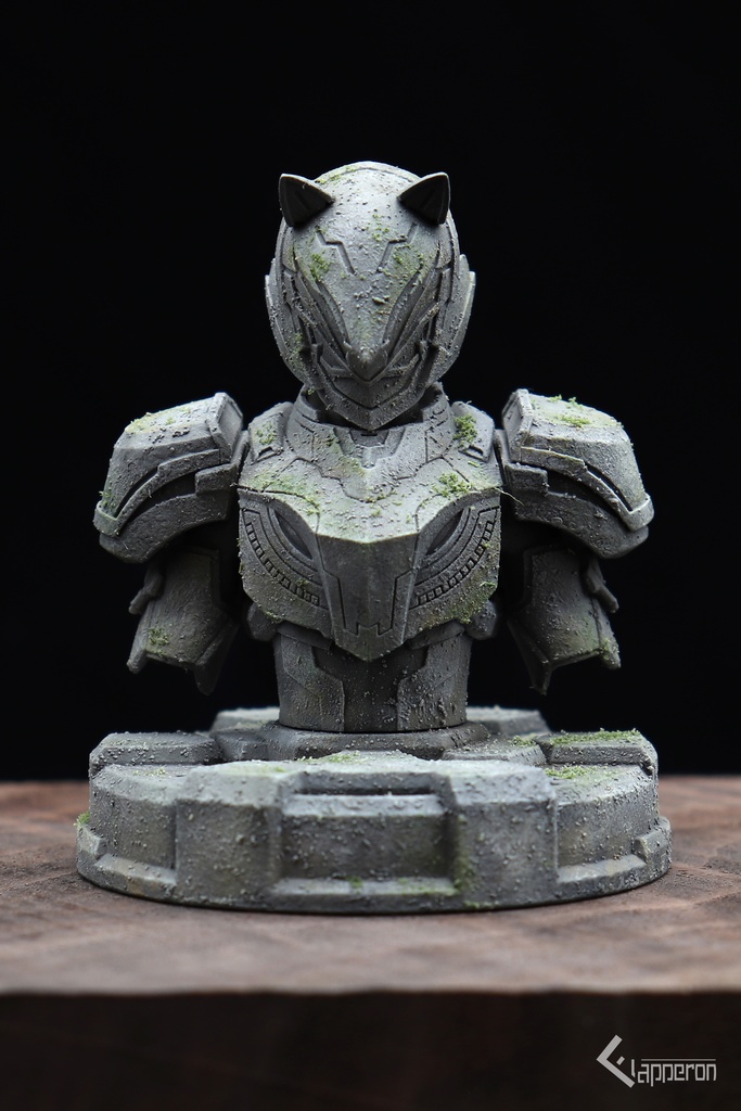 【受注販売】装天狐紳ファイナリオン 胸像フィギュア 石像風【Fl-S UNITED FRONT】