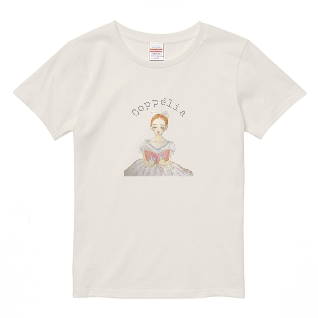 【予約販売】バレエイラストTシャツ “Coppélia” レディース