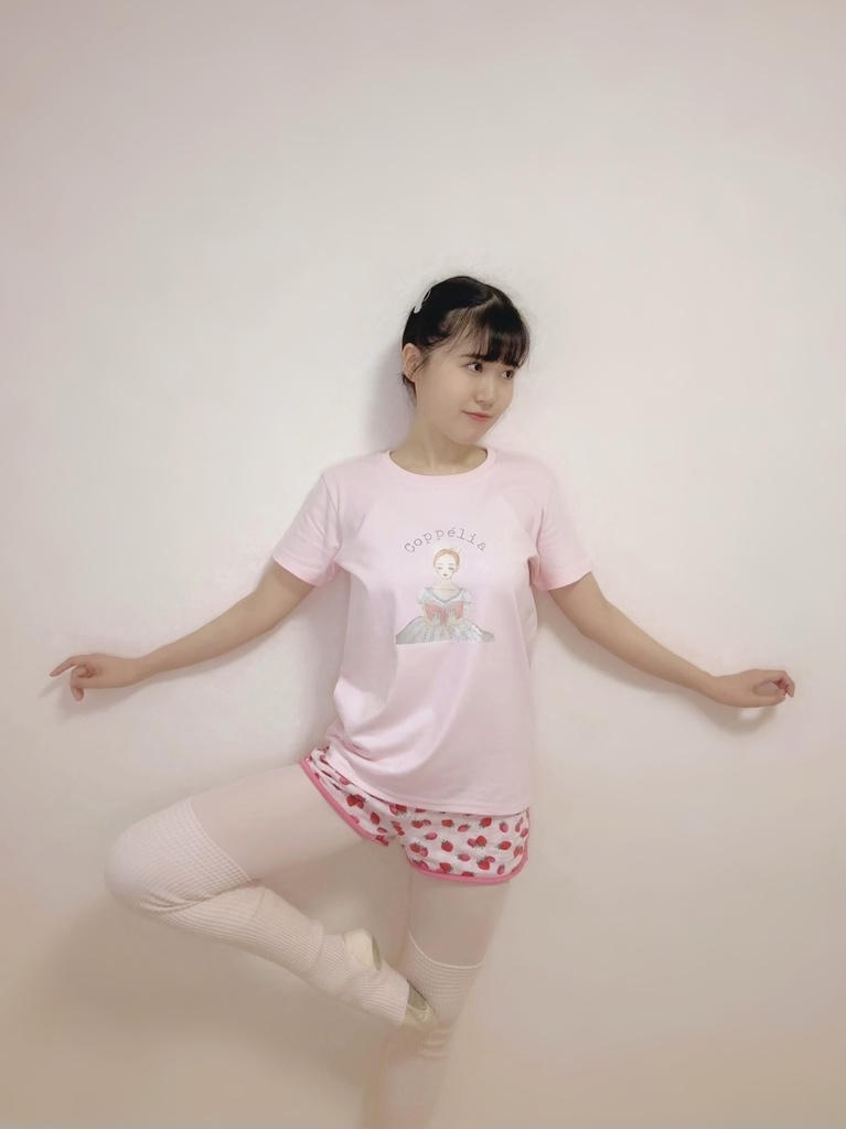 【予約販売】バレエイラストTシャツ “Coppélia” レディース