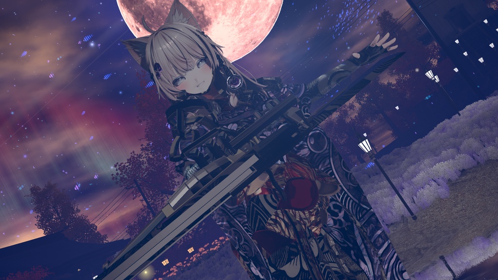 【14アバター対応!/ギミック付き!】和装 -月兎-