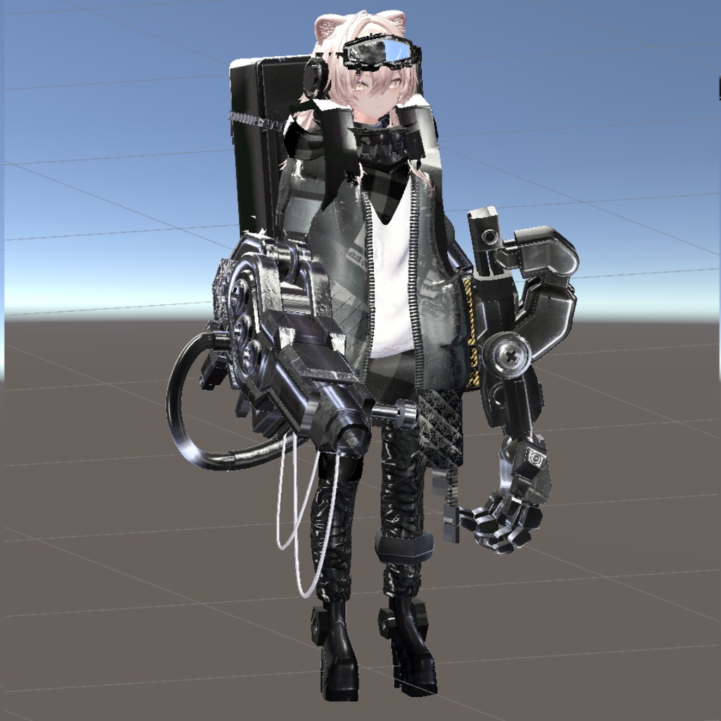 【20アバター対応!/ギミック付き!】☠️霊障鉄鋼第六課防霊装