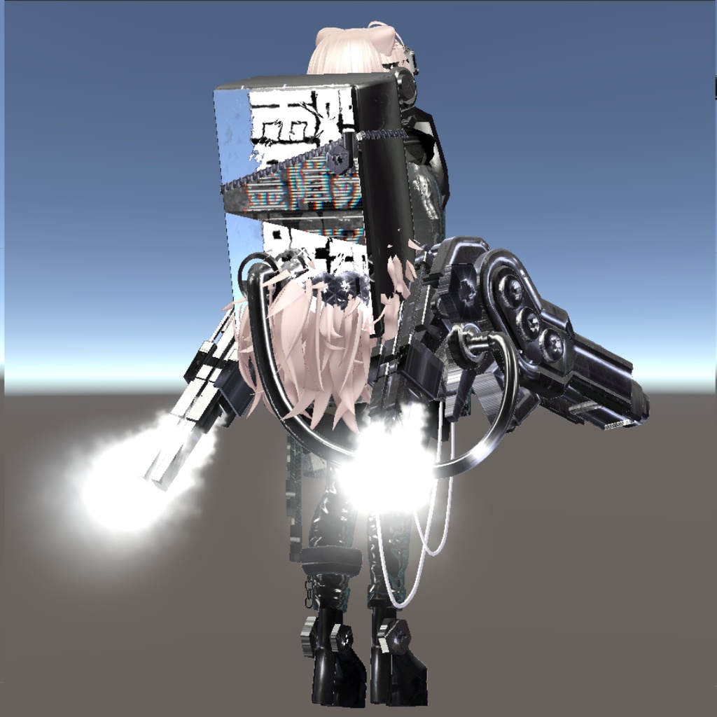 【20アバター対応!/ギミック付き!】☠️霊障鉄鋼第六課防霊装