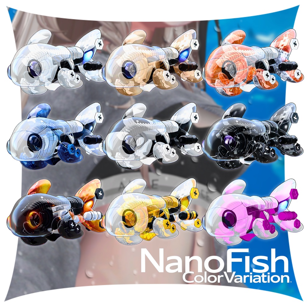 【SALE!】🐟NanoFish【空間を泳ぐペット、機械仕掛けの生命体】