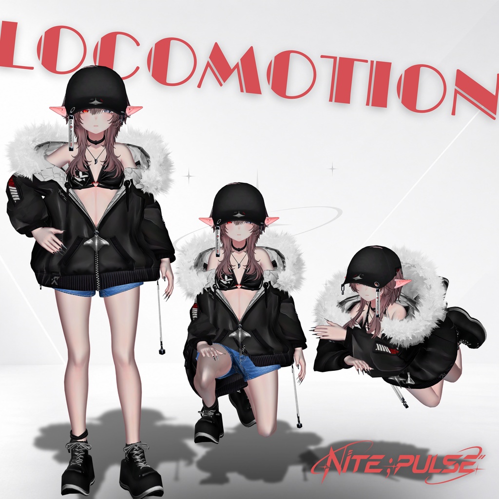 【2日+α期間限定特大セール】🏍️NITE;PULSE【37アバター対応!/ギミック付き!/近未来オールシーズン・テックウェア】