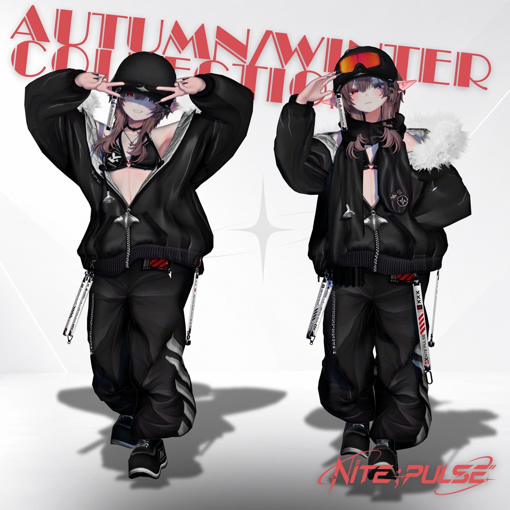 【2日+α期間限定特大セール】🏍️NITE;PULSE【37アバター対応!/ギミック付き!/近未来オールシーズン・テックウェア】