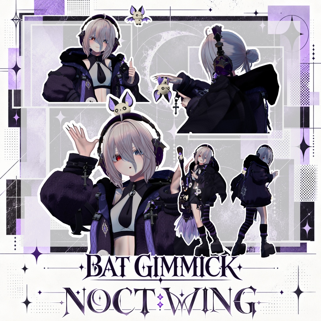 【10月23日販売開始予定!/ハロウィン向け!】新衣装 NOCT:WING 【24アバター対応!/ギミック付き!】
