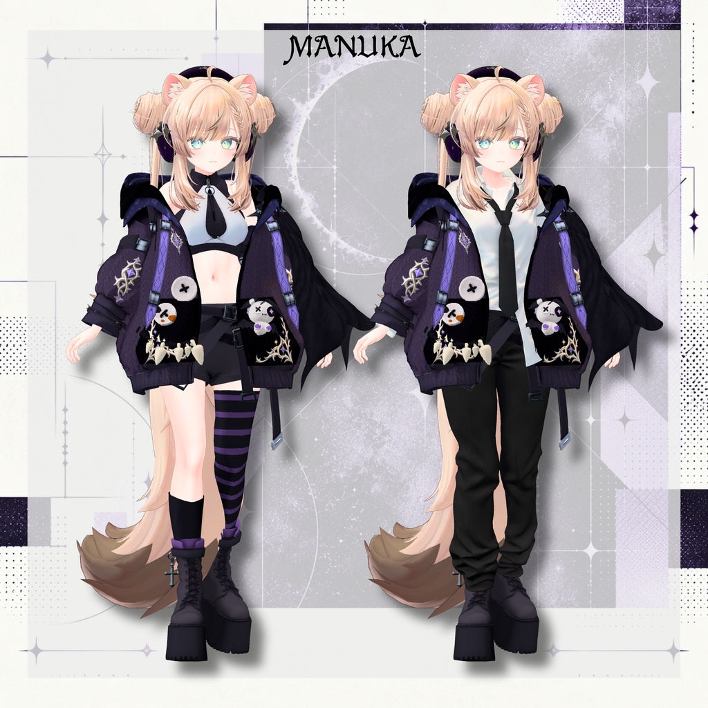 【SALE!】新衣装 🦇NOCT:WING 【25アバター対応!/ギミック付き!】