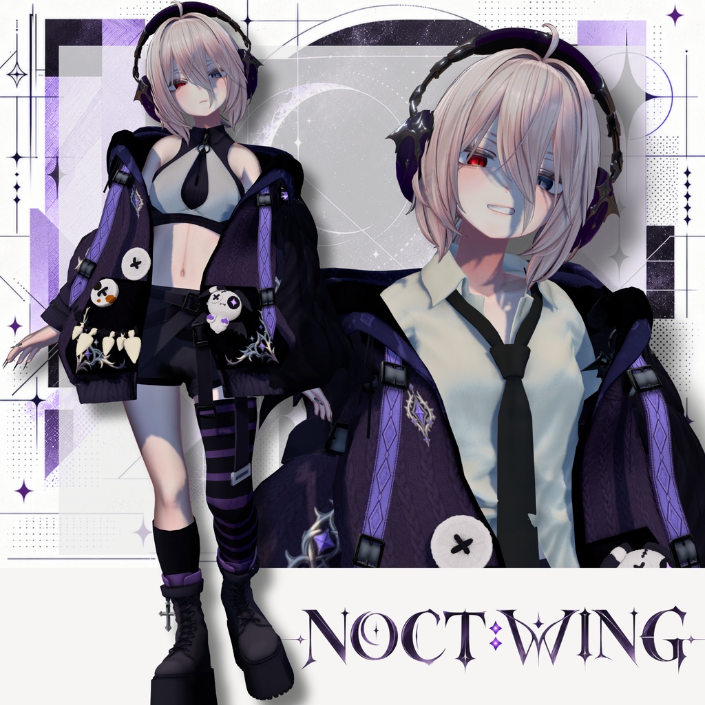 【10月23日販売開始予定!/ハロウィン向け!】新衣装 NOCT:WING 【24アバター対応!/ギミック付き!】