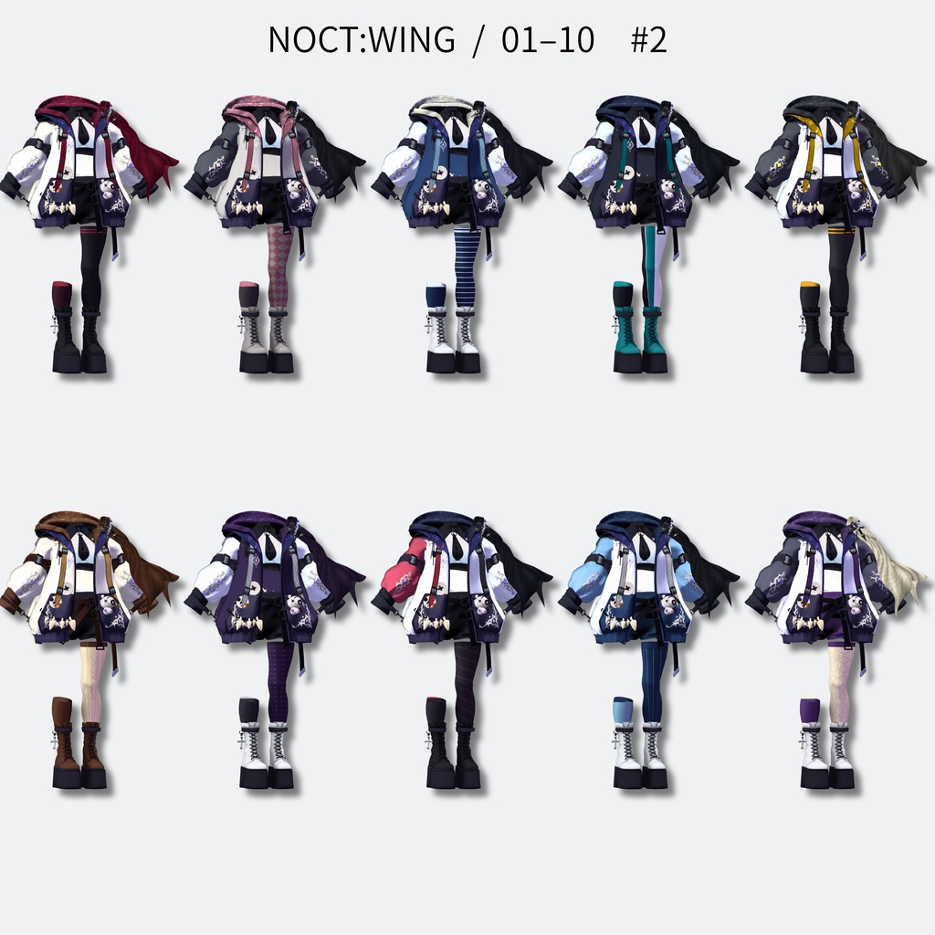 【10月23日販売開始予定!/ハロウィン向け!】新衣装 NOCT:WING 【24アバター対応!/ギミック付き!】