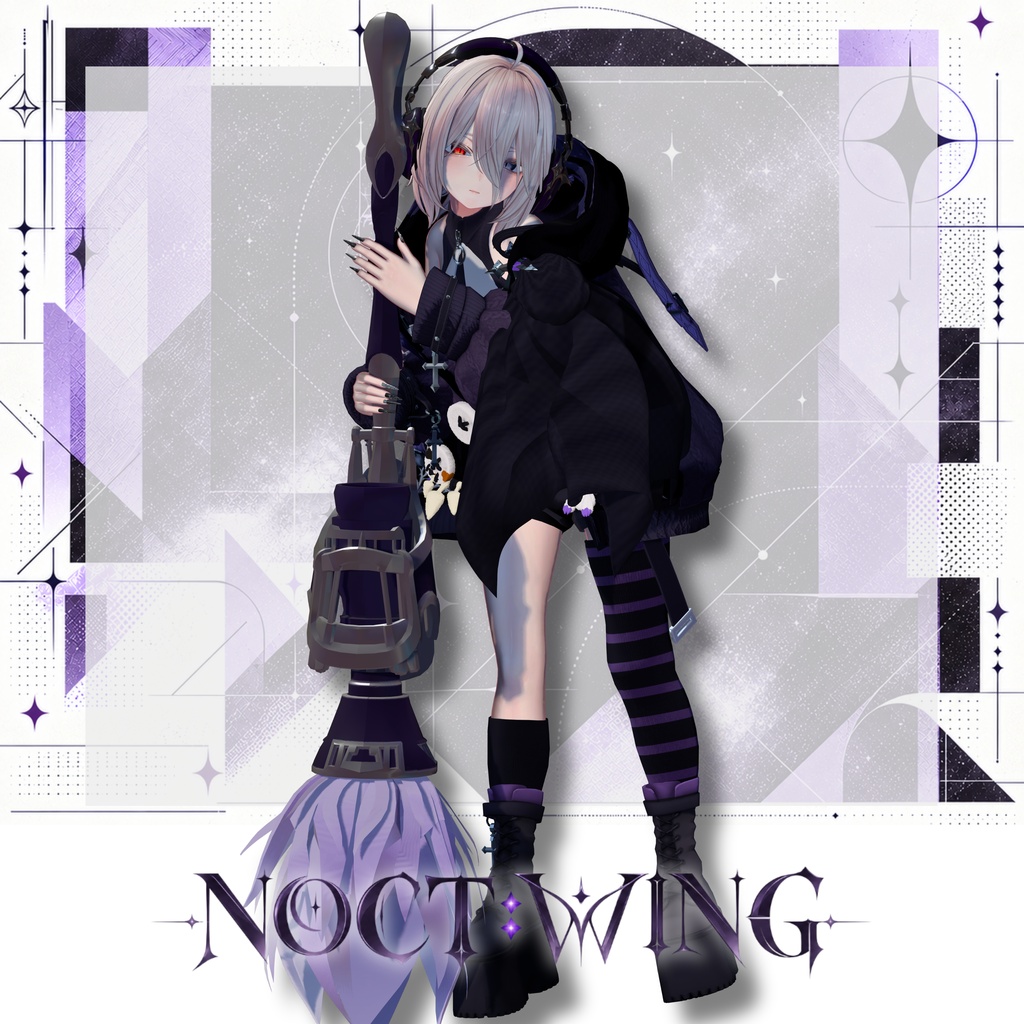 【SALE!】新衣装 🦇NOCT:WING 【25アバター対応!/ギミック付き!】