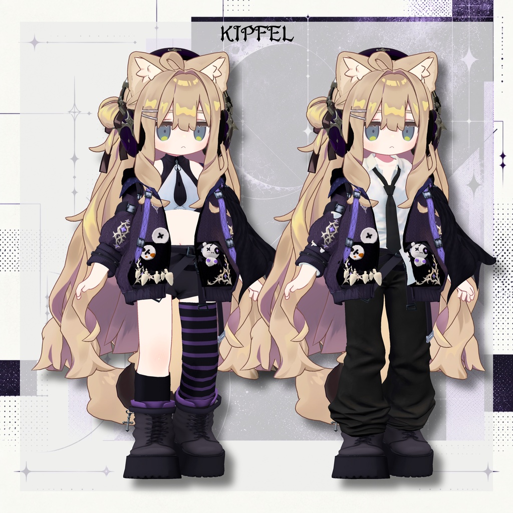 【SALE!】新衣装 🦇NOCT:WING 【25アバター対応!/ギミック付き!】