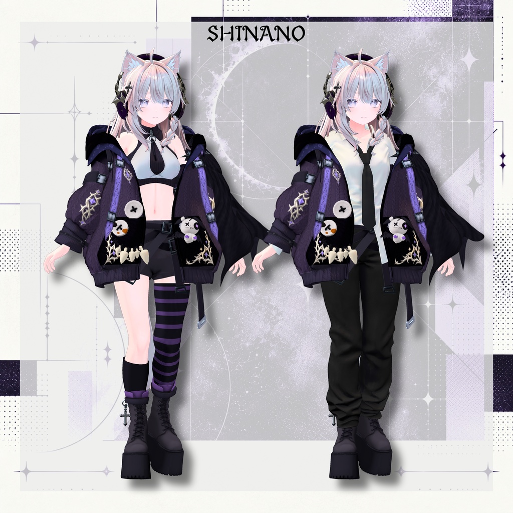 【SALE!】新衣装 🦇NOCT:WING 【25アバター対応!/ギミック付き!】
