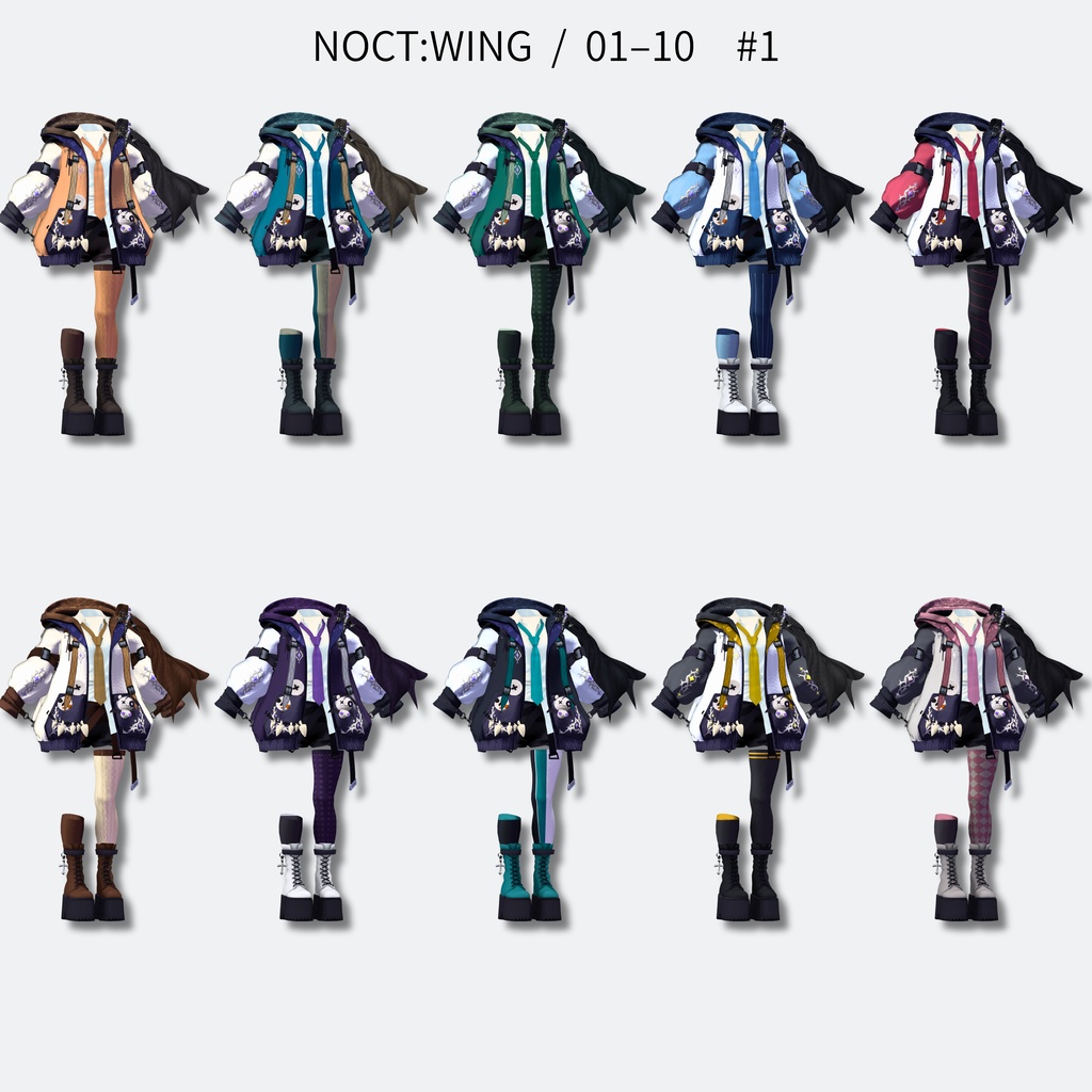【10月23日販売開始予定!/ハロウィン向け!】新衣装 NOCT:WING 【24アバター対応!/ギミック付き!】