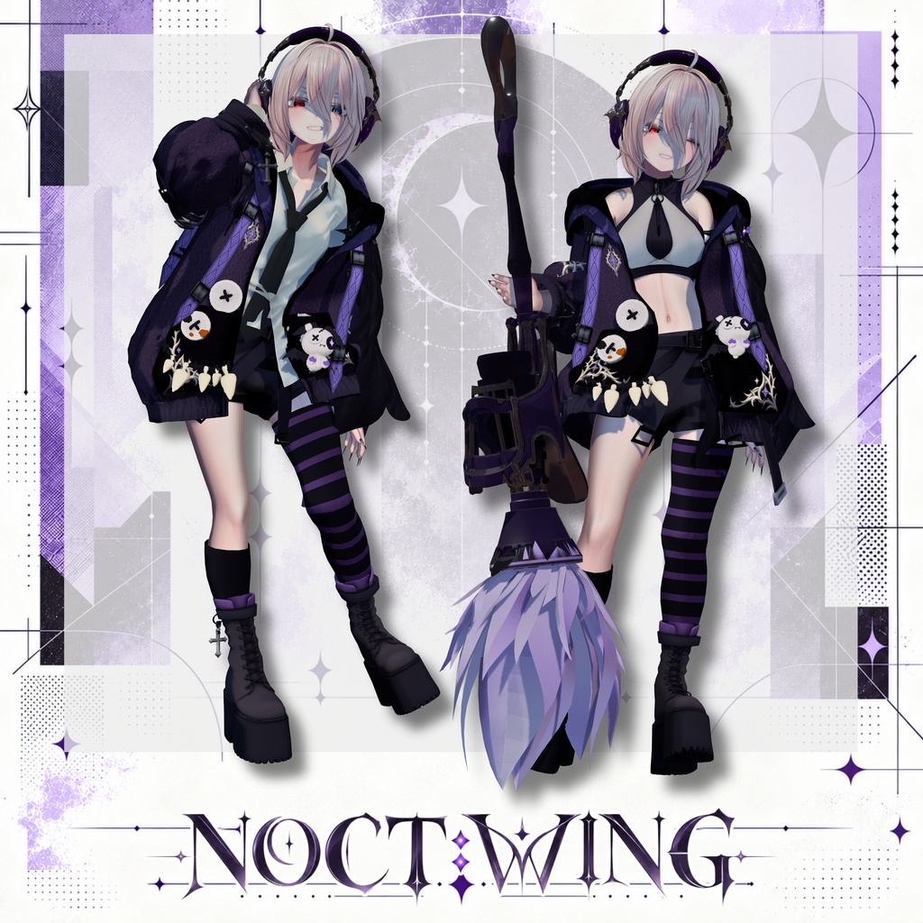 【10月23日販売開始予定!/ハロウィン向け!】新衣装 NOCT:WING 【24アバター対応!/ギミック付き!】
