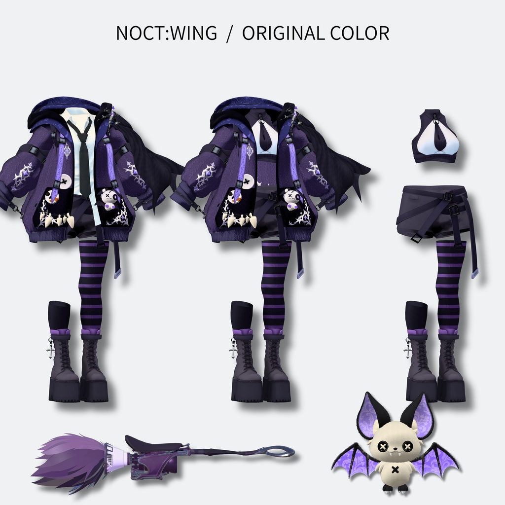 【10月23日販売開始予定!/ハロウィン向け!】新衣装 NOCT:WING 【24アバター対応!/ギミック付き!】