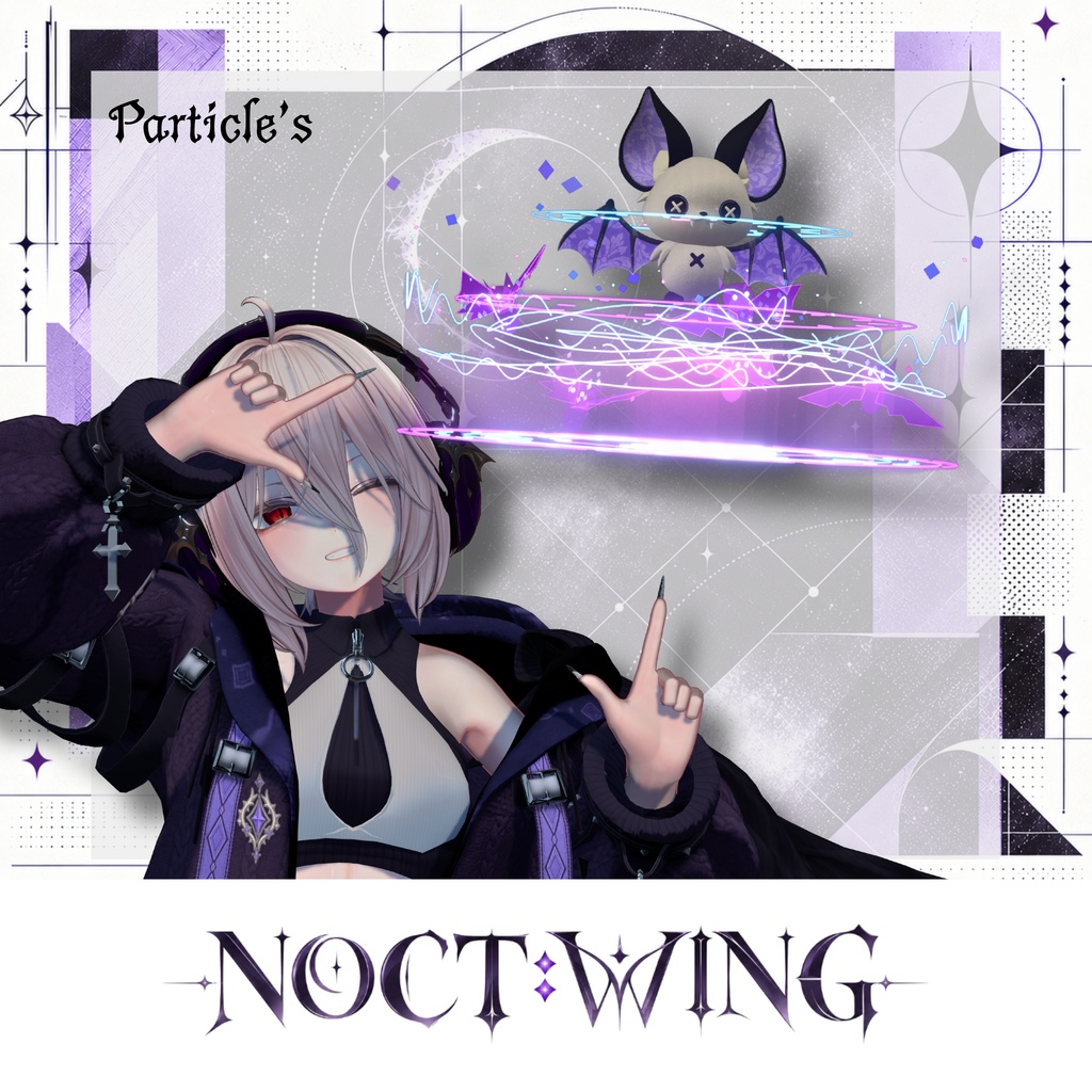 【SALE!】新衣装 🦇NOCT:WING 【25アバター対応!/ギミック付き!】