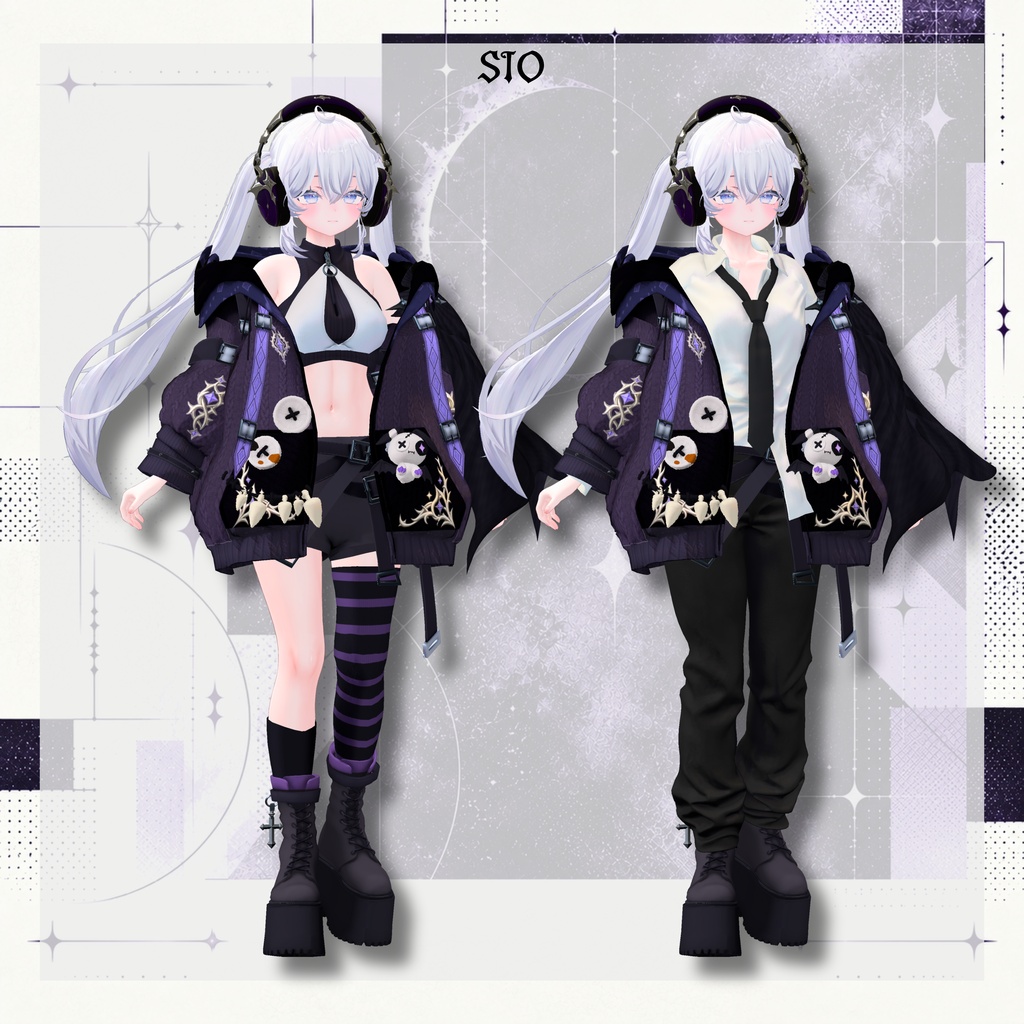 【SALE!】新衣装 🦇NOCT:WING 【25アバター対応!/ギミック付き!】